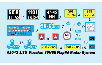 Сборная модель Russian 30N6E Flaplid Radar System