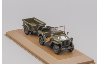 JEEP Willys MB + Remorque Bantam (1940), green