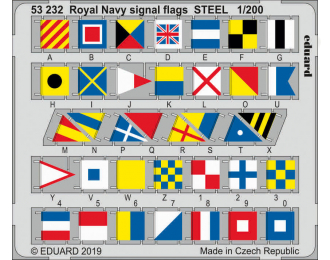 Фототравление Сигнальные флаги Королевского Флота, сталь