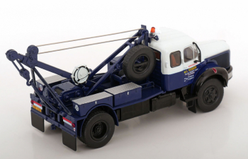 BERLIET Glm 10a Truck Carro Attrezzi - Wrecker Road Service 2-assi (1953), Blue Cream