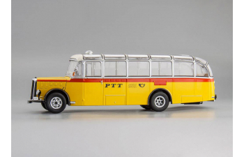 SAURER L4C "PTT" (Почта Швейцарии) 1959 Yellow/White