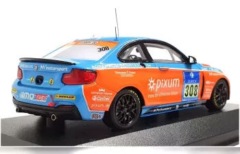 BMW M235i TEAM ADRENALIN MOTORSPORT N 308 24h Nürburgring Zils-Fischer - Ebertz - Schupp (2014), light blue/orange