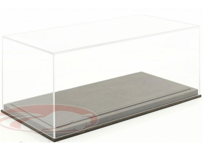 Высококачественная акриловая витрина для моделей автомобилей в масштабе 1:18 , светло-серый