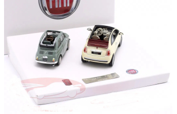 FIAT Nuova 500 1957 & Fiat 500C, green & light yellow