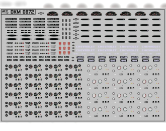 Набор декалей шильдики и приборные панели для доработки а/м НИВЫ (100х70)