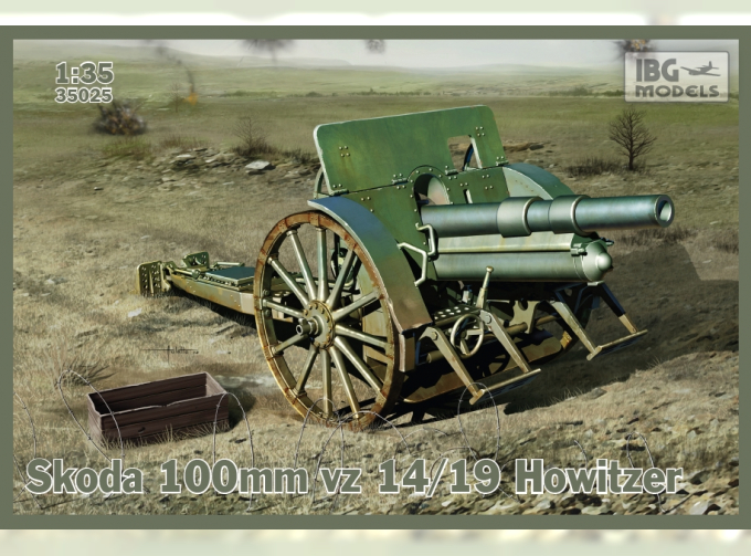 Сборная модель Гаубица Шкода 100 мм обр. 1914