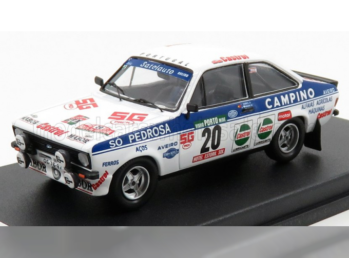 FORD Escort Mkii №20 Rally Portugal (1981) C.torres - A.morais, White Blue