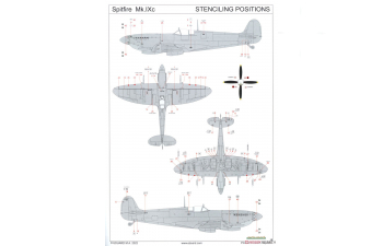 Сборная модель Истребитель Spitfire Mk. IXc