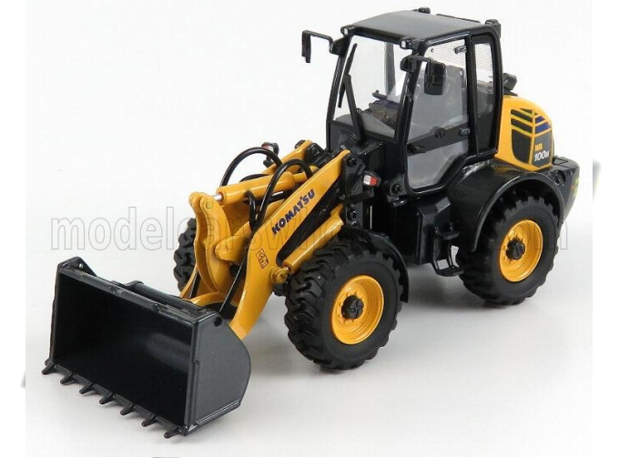 KOMATSU Wa100m Ruspa Gommata Tractor - Scraper, Yellow Black