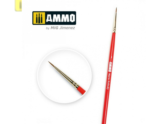 Кисть 1 AMMO Marta Kolinsky Premium Brush