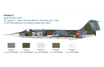 Сборная модель Самолет F-104G/S Starfighter улучшенная RF версия
