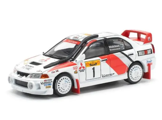 MITSUBISHI Lancer Evolution IV, #1 Safari Rally Kenya (1998), white/red