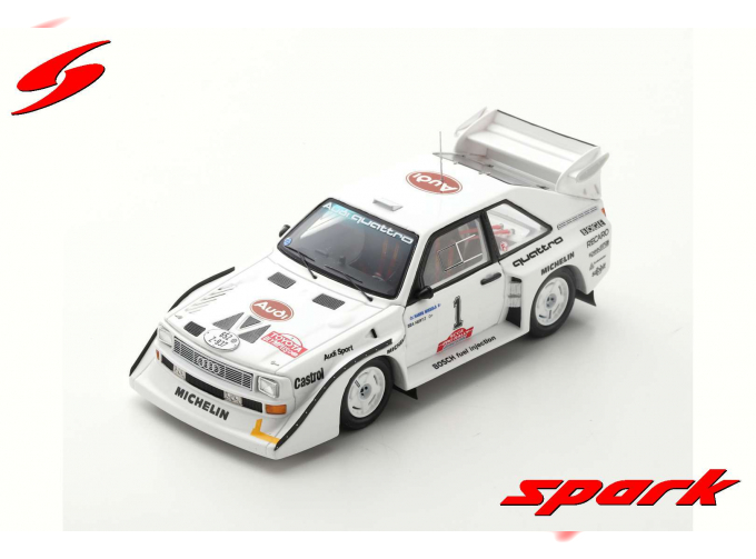 Audi Sport quattro S1 E2 #1 Winner Rally Olympus 1985 Hannu Mikkola - Arne Hertz