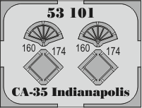 Фототравление для USS CA-35 Indianapolis