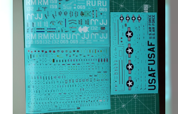Декаль для F-105D Thunderchief Vietnam War PT. 1, с тех. надписями