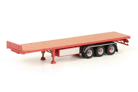 TRAILER Flatbad (3 axle), Premium Line 1:50, красный