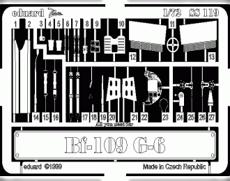 Ss119 Фототравление для Bf 109G-6