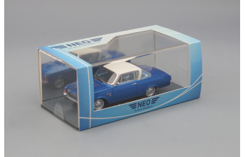 FORD Taunus 17M P3 Coupe (1962), metallic blue / white