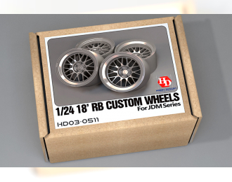 Набор для доработки - Диски 18' RB Custom Wheels для моделей Jdm Series (Resin+Metal Wheels+PE)