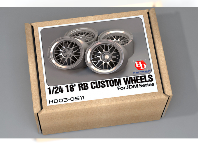 Набор для доработки - Диски 18' RB Custom Wheels для моделей Jdm Series (Resin+Metal Wheels+PE)