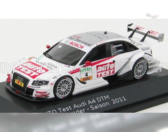 AUDI A4 Test Auto №4 Dtm (2011) T.Scheider, White Silver Red