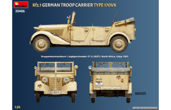 Сборная модель MERCEDES-BENZ 170vk German Military Troop Carrier 1936