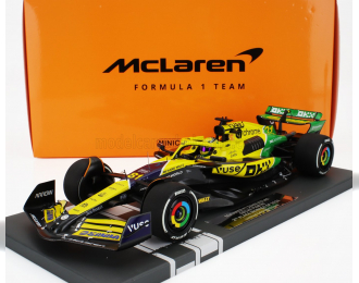 McLAREN F1 Mcl38 Team Mclaren №81 2nd Monaco Gp (senna 30th Anniversary) (2024) Oscar Piastri, Yellow Green Black