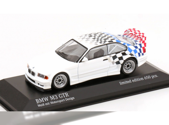 BMW M3 GTR E36 (1993), white Motorsport Design