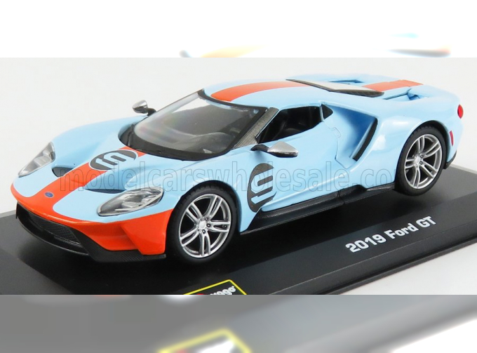 FORD Gt №9 (2019) - Gulf Coulors, Light Blue Orange