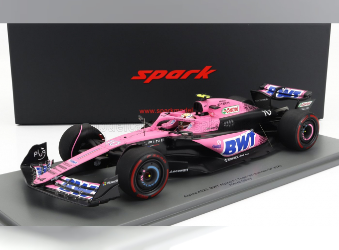 RENAULT F1 A523 Team Bwt Alpine N10 Season (2023) Pierre Gasly, Pink Blue