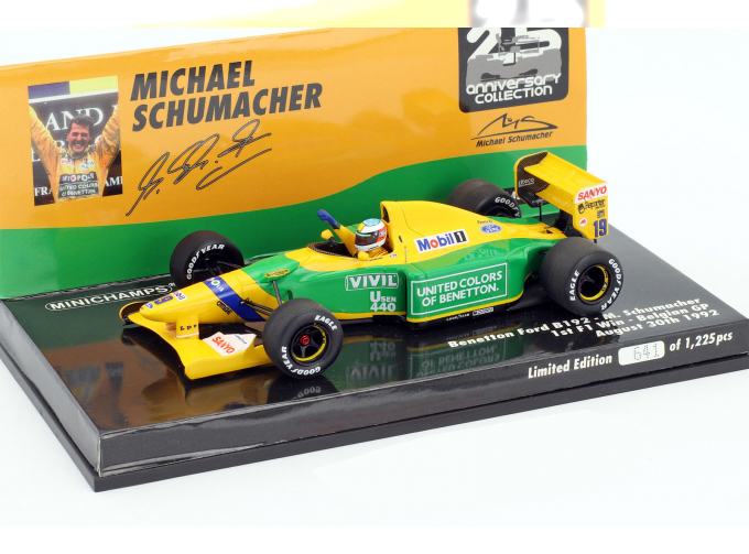 BENETTON FORD B192 - MICHAEL SCHUMACHER - 1ST F1 WIN BELGIAN GP 1992