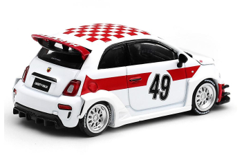 FIAT 595 Abarth LB-Works X Abas Works 1000 TC Tribute (2026), white / red