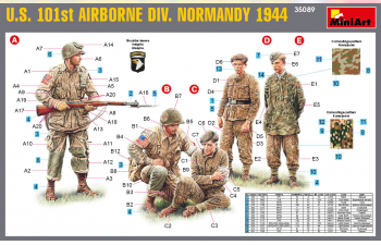Сборная модель Американская 101-я воздушно-десантная дивизия (Нормандия), 1944
