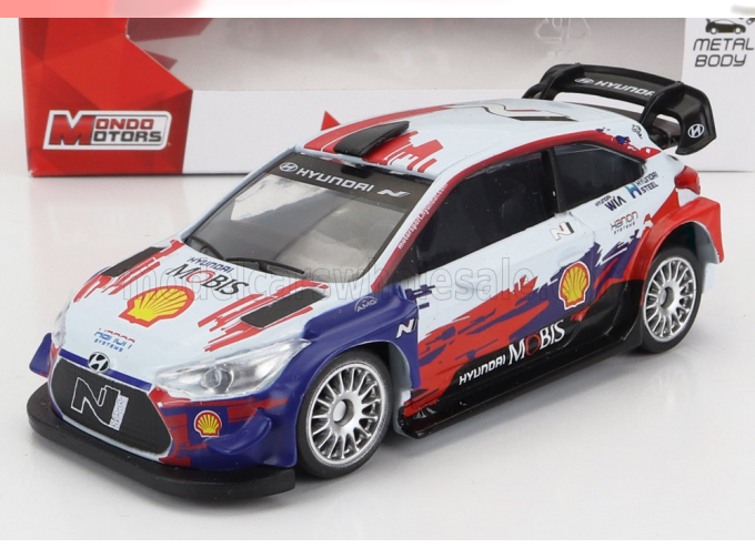 HYUNDAI I20 Wrc Coupe Team Mobis N 0 Rally (2020), 2 Tone Blue Red