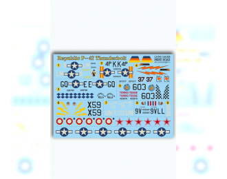 Republic P-47 Thunderbolt Wet decal