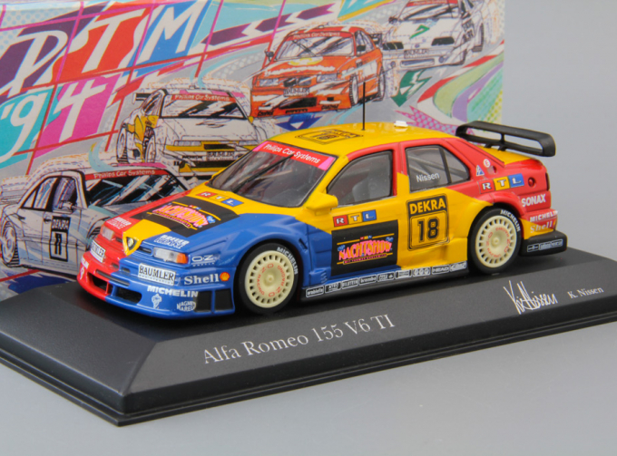 ALFA ROMEO 155 V6 TI DTM Team Schubel K.Nissen #18 (1994), blue / yellow / red