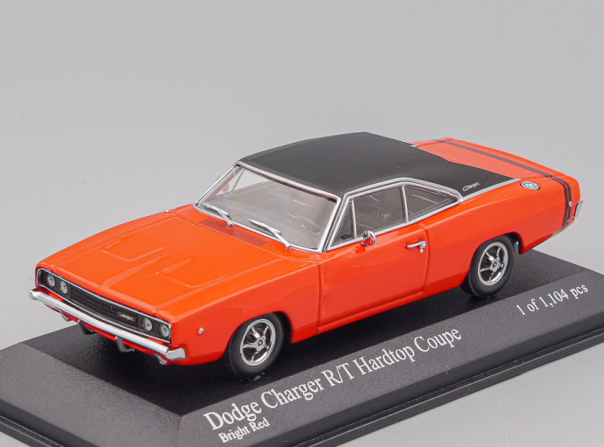 DODGE Charger Hardtop Coupe (1968), bright red