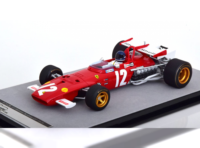 FERRARI F1 312b N 12 Winner Austria Gp (with Pilot Figure) 1970 Jacky Ickx, Red White