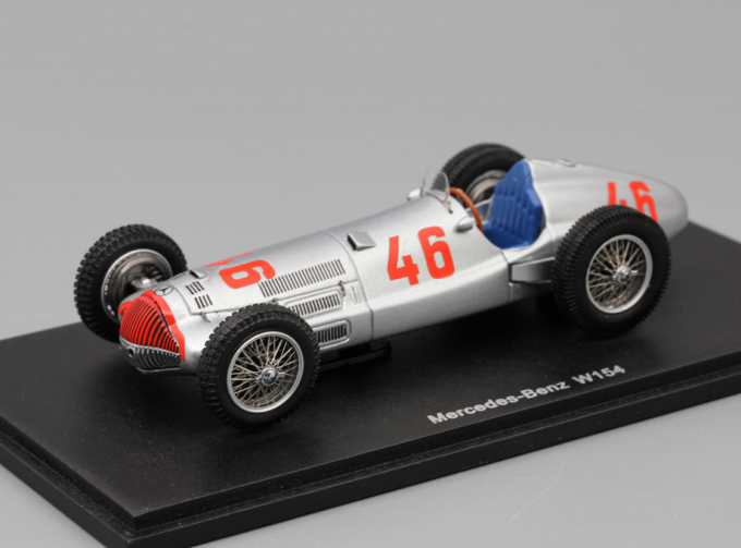 MERCEDES-BENZ W154 46 Winner Tripoli GP 1938 H. Lang, серебристый