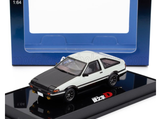 TOYOTA Sprinter Trueno (ae86) Project D Final Version (1983), White Black