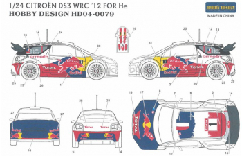 Декаль Citroen DS3 WRC'12