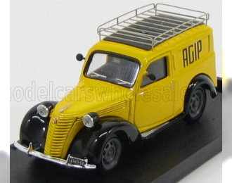 FIAT 1100 Furgone Agip Petroli 1950 - Con Portapacchi, Yellow Black