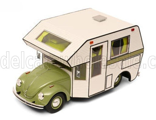 VOLKSWAGEN Beetle Motorhome (1960), green / beige