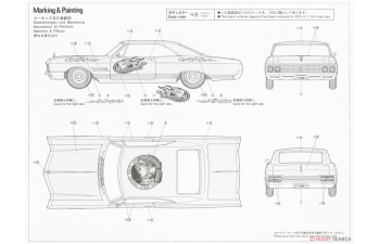 Сборная модель Egg Girls 1966 American Coupe Type B “Amy McDonnell” w/Figure