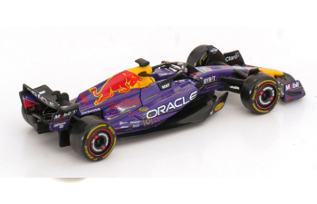 RED BULL F1 Rb19 Team Oracle Red Bull Racing №1 World Champion Winner Las Vegas Usa Gp (2023) Max Verstappen, Purple Yellow Red