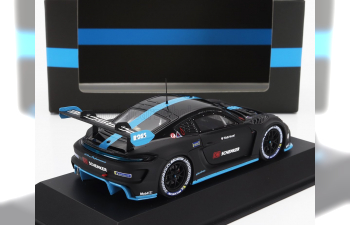 PORSCHE 718 Cayman Gt4 E-performance №0 Racing (2022), Matt Black Light Blue