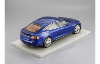Tesla Model S 2012 (blue)