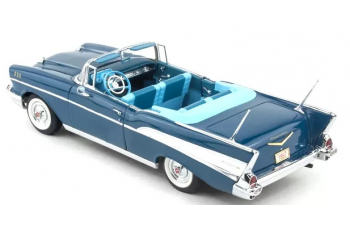 CHEVROLET Bel Air Convertible (1957), blue