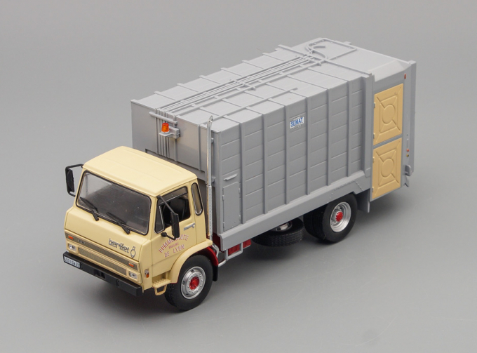 BERLIET GC 190 Benne Ordures Menageres, beige / grey