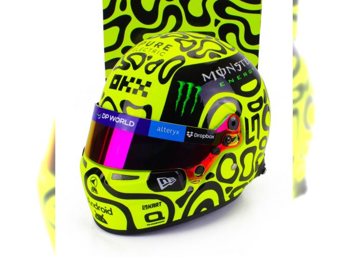 BELL HELMET Casco Helmet F1 Lando Norris Team Mclaren №4 Season (2024), Yellow Black